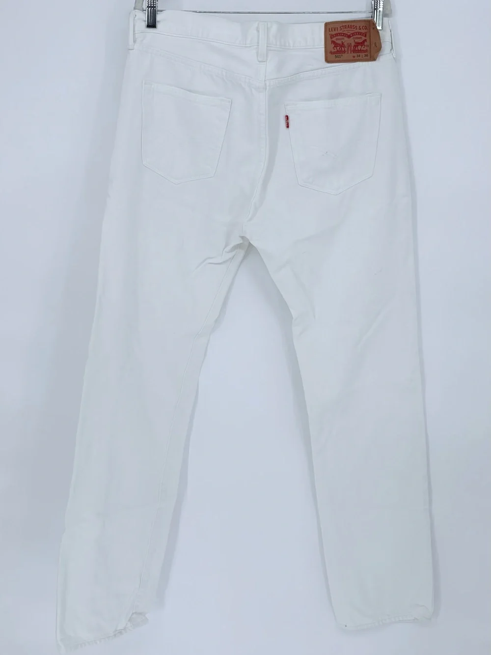 Levi's Men's 501 Original Fit Jeans Optic White